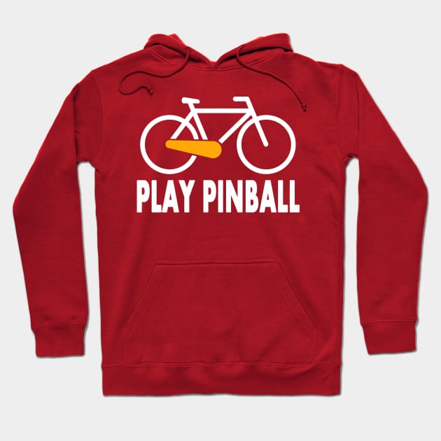 Bicycle Pinball orange Hoodie by Uwantmytees
